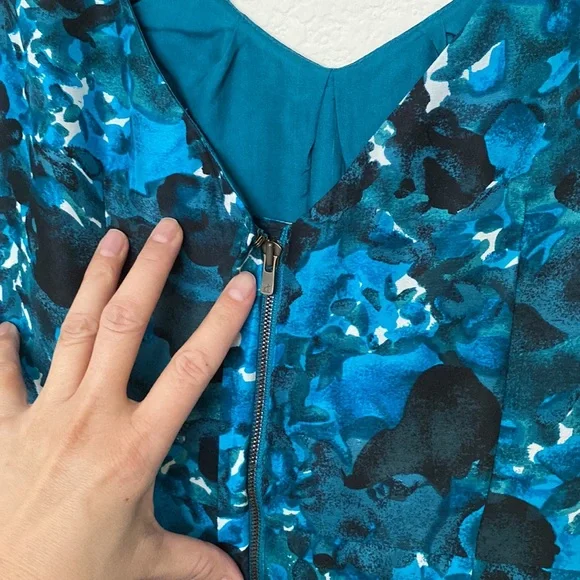 J Crew silk floral dress, size 2 - Picture 4 of 6